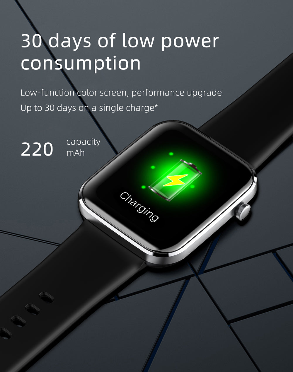 COLMI P15 Smart Watch - Black