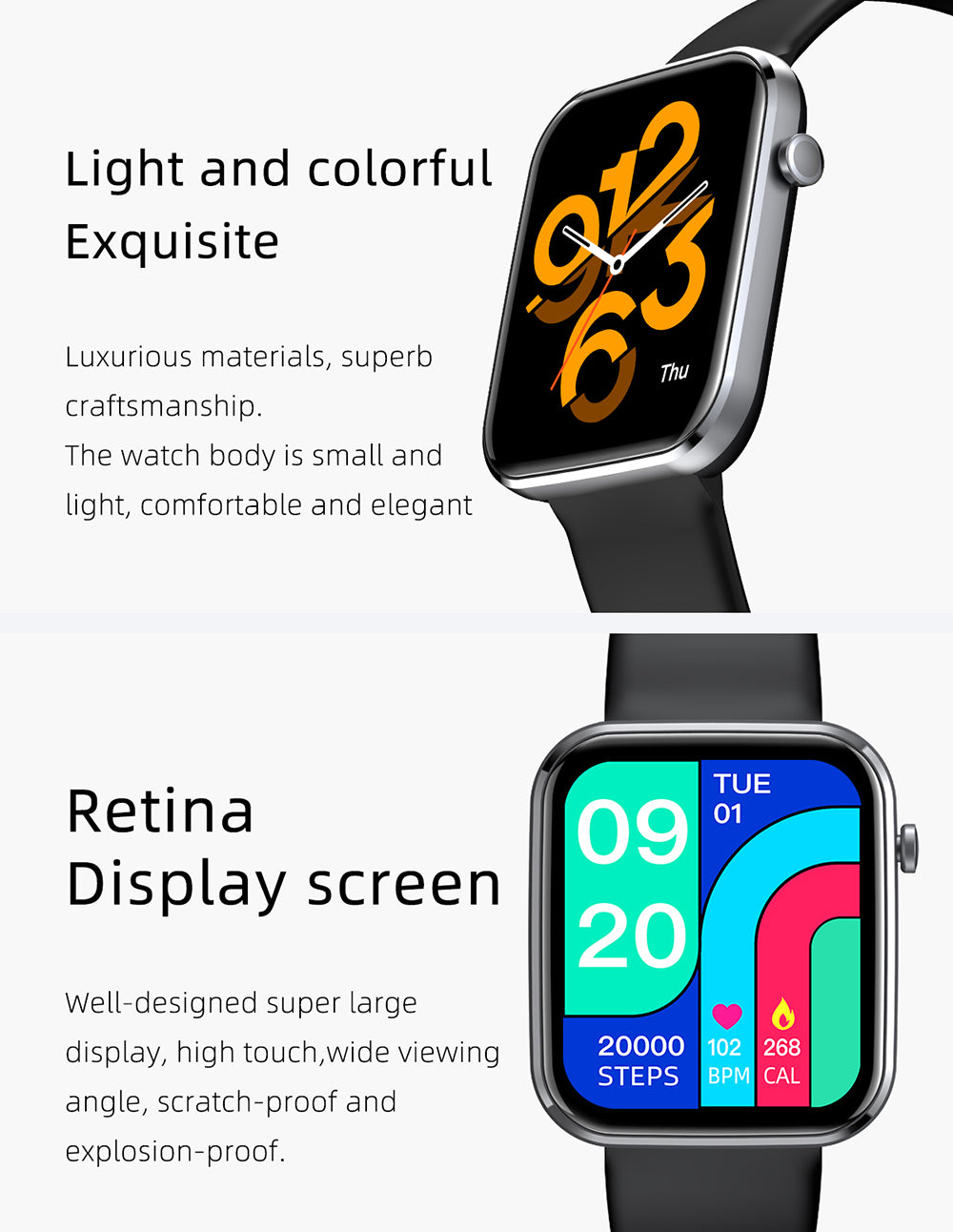 COLMI P15 Smart Watch - Black