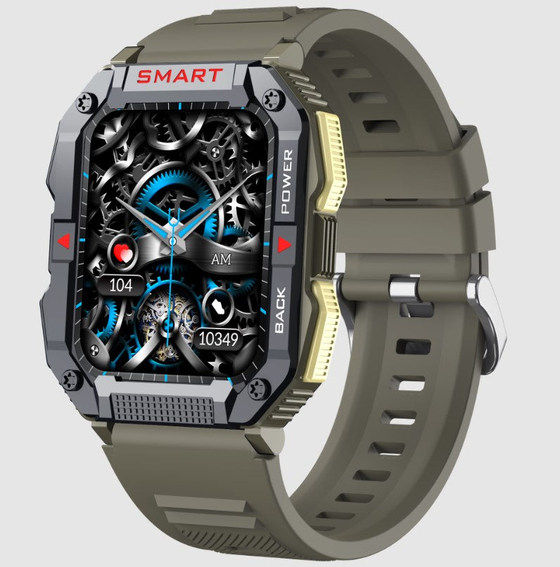 YK01 Smart Watch for Outdoor Sports - Army Green